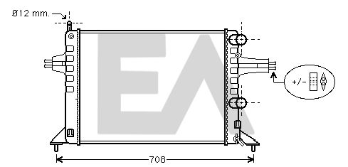 31R54100 EACLIMA Радиатор, охлаждение двигателя