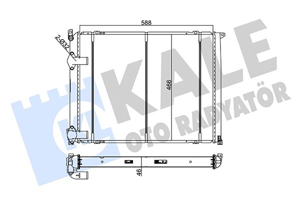 161900 KALE OTO RADYATÖR Радиатор, охлаждение двигателя
