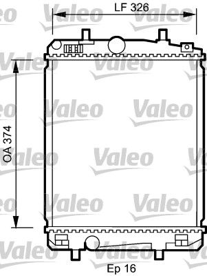 735070 VALEO Радиатор, охлаждение двигателя