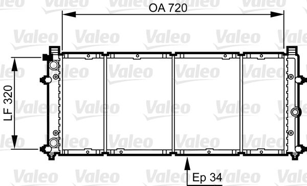 731411 VALEO Радиатор, охлаждение двигателя