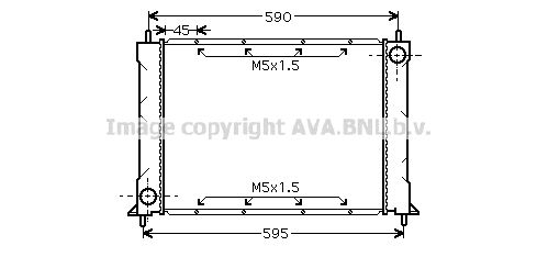 AU2119 AVA QUALITY COOLING Радиатор, охлаждение двигателя