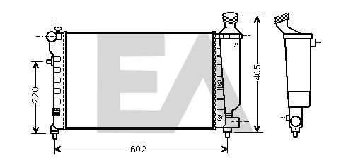 31R10038 EACLIMA Радиатор, охлаждение двигателя