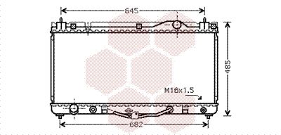 53002303 VAN WEZEL Радиатор, охлаждение двигателя