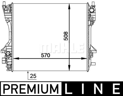 CR1364000P MAHLE Радиатор, охлаждение двигателя