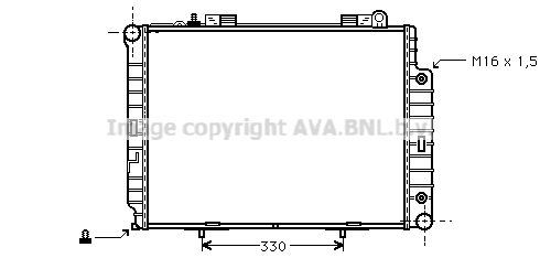 MS2209 AVA QUALITY COOLING Радиатор, охлаждение двигателя