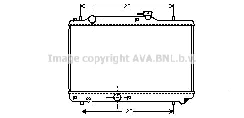 SZA2035 AVA QUALITY COOLING Радиатор, охлаждение двигателя