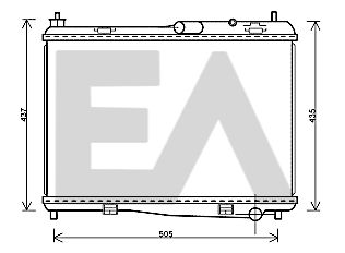 31R22091 EACLIMA Радиатор, охлаждение двигателя