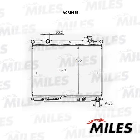 ACRB452 MILES Радиатор, охлаждение двигателя