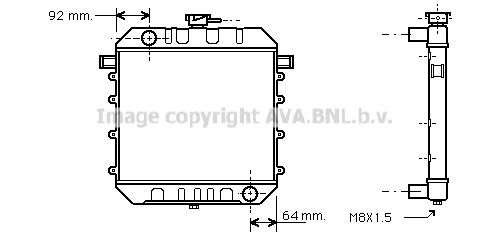 OL2014 AVA QUALITY COOLING Радиатор, охлаждение двигателя