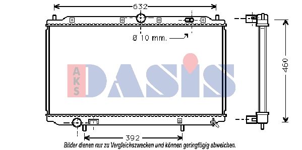 220014N AKS DASIS Радиатор, охлаждение двигателя