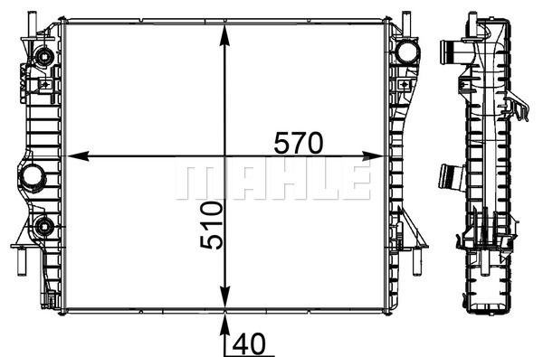 WG2182968 WILMINK GROUP Радиатор, охлаждение двигателя