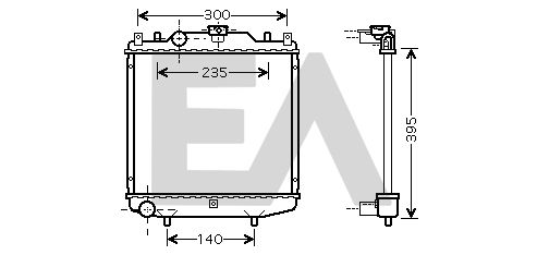 31R69020 EACLIMA Радиатор, охлаждение двигателя