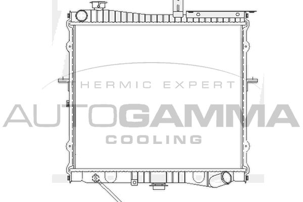 104139 AUTOGAMMA Радиатор, охлаждение двигателя