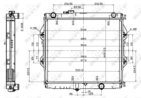 WG1722087 WILMINK GROUP Радиатор, охлаждение двигателя