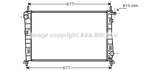 FDA2266 PRASCO Радиатор, охлаждение двигателя