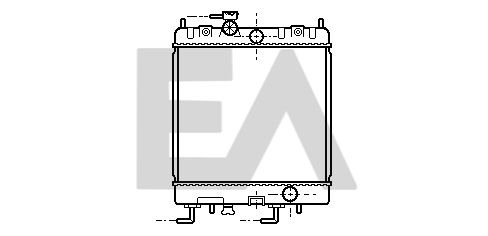 31R18001 EACLIMA Радиатор, охлаждение двигателя