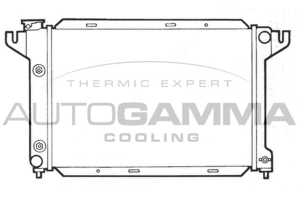 101986 AUTOGAMMA Радиатор, охлаждение двигателя