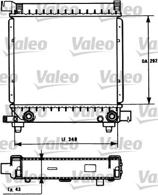 731171 VALEO Радиатор, охлаждение двигателя