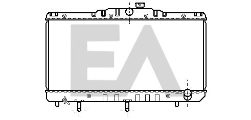 31R71044 EACLIMA Радиатор, охлаждение двигателя