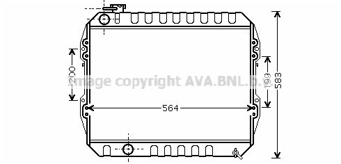 TO2374 AVA QUALITY COOLING Радиатор, охлаждение двигателя