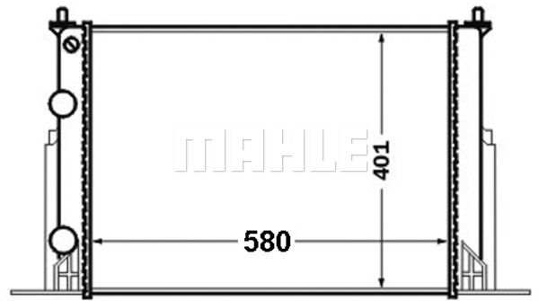 CR1450000S MAHLE Радиатор, охлаждение двигателя