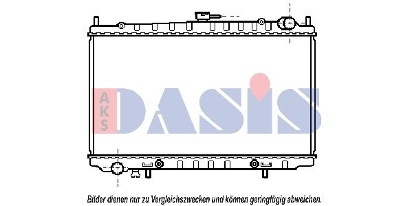 070043N AKS DASIS Радиатор, охлаждение двигателя