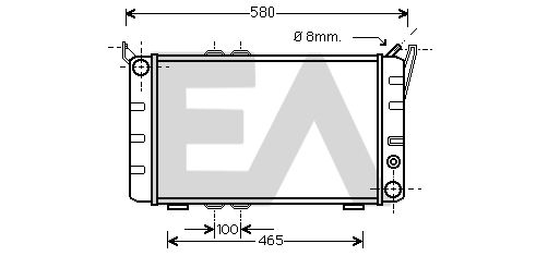 31R61001 EACLIMA Радиатор, охлаждение двигателя