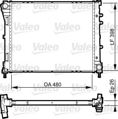 735498 VALEO Радиатор, охлаждение двигателя