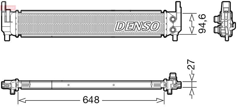 DRM02042 DENSO Радиатор, охлаждение двигателя