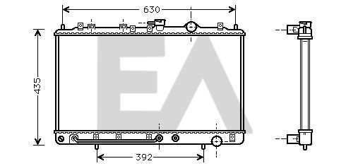 31R28026 EACLIMA Радиатор, охлаждение двигателя