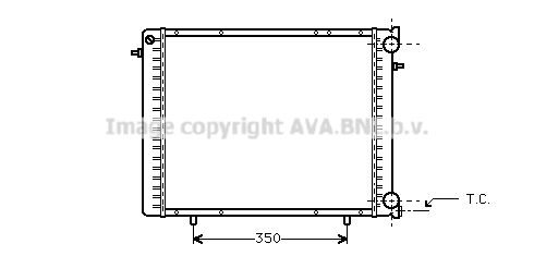 RT2045 AVA QUALITY COOLING Радиатор, охлаждение двигателя