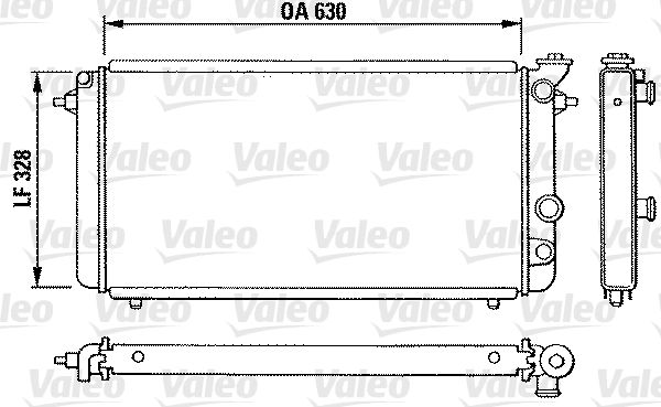 810889 VALEO Радиатор, охлаждение двигателя