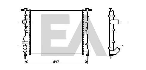 31R60112 EACLIMA Радиатор, охлаждение двигателя