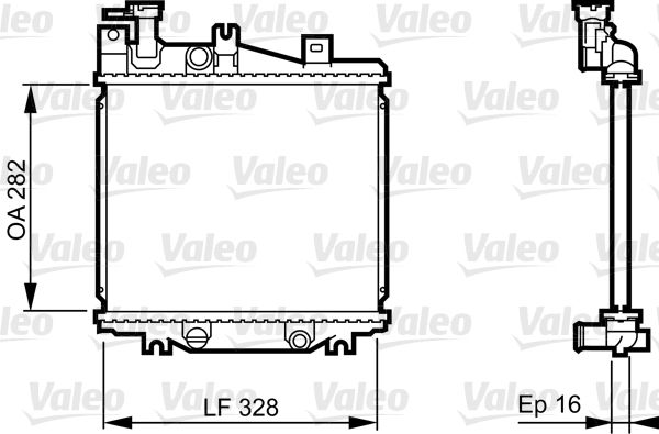 731625 VALEO Радиатор, охлаждение двигателя