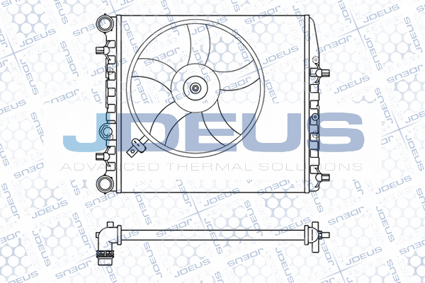 M025020A JDEUS Радиатор, охлаждение двигателя