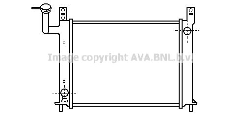 DN2081 AVA QUALITY COOLING Радиатор, охлаждение двигателя