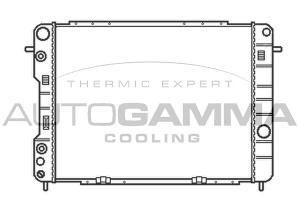 102258 AUTOGAMMA Радиатор, охлаждение двигателя