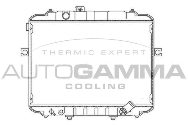 107324 AUTOGAMMA Радиатор, охлаждение двигателя