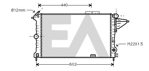 31R54151 EACLIMA Радиатор, охлаждение двигателя