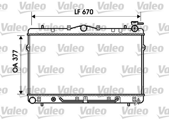 734258 VALEO Радиатор, охлаждение двигателя