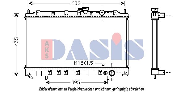 140037N AKS DASIS Радиатор, охлаждение двигателя