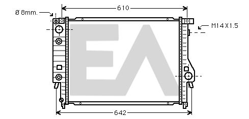 31R07019 EACLIMA Радиатор, охлаждение двигателя