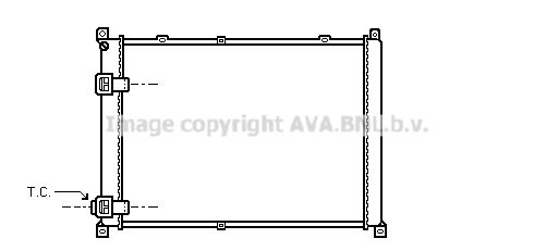 RT2140 AVA QUALITY COOLING Радиатор, охлаждение двигателя