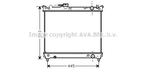 SZA2024 AVA QUALITY COOLING Радиатор, охлаждение двигателя