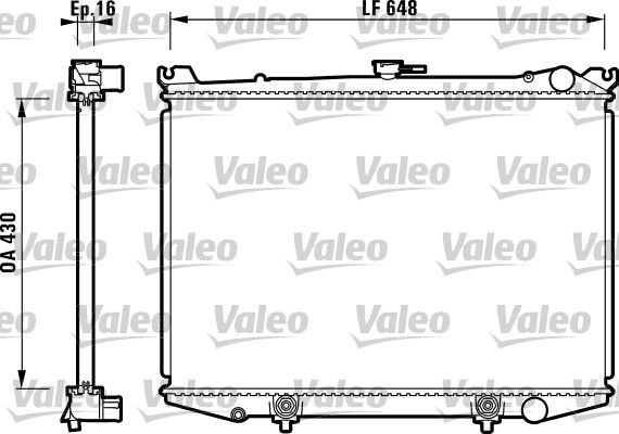 731085 VALEO Радиатор, охлаждение двигателя