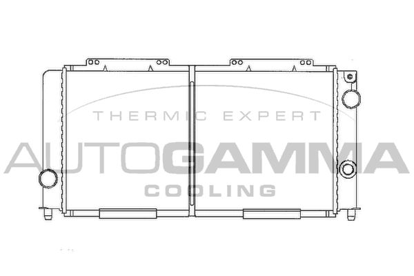 100003 AUTOGAMMA Радиатор, охлаждение двигателя