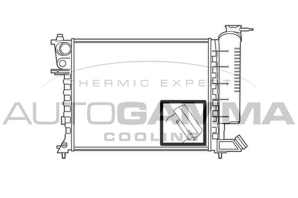 100213 AUTOGAMMA Радиатор, охлаждение двигателя
