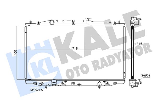 347590 KALE OTO RADYATÖR Радиатор, охлаждение двигателя