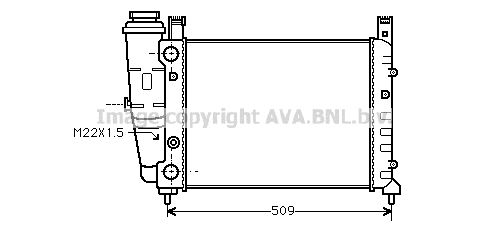 FT2060 AVA QUALITY COOLING Радиатор, охлаждение двигателя