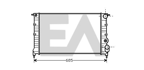 31R60033 EACLIMA Радиатор, охлаждение двигателя